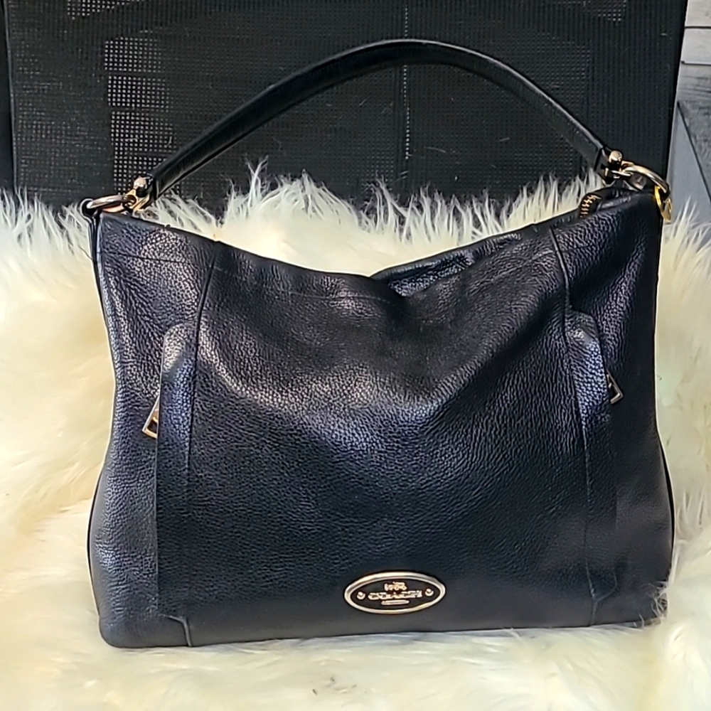 Coach Pebbled Leather Purse